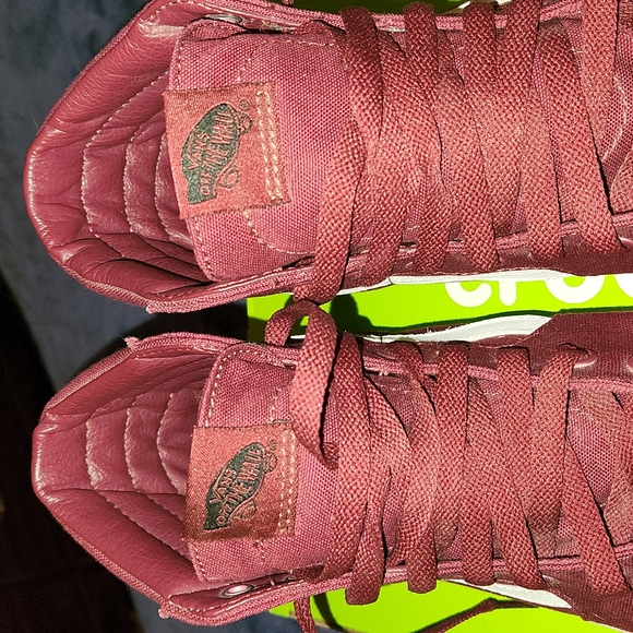 🌹🎉Host Pick🎉🌹Like New!! VANS BURGUNDY HIGHTOPS - Picture 4 of 8